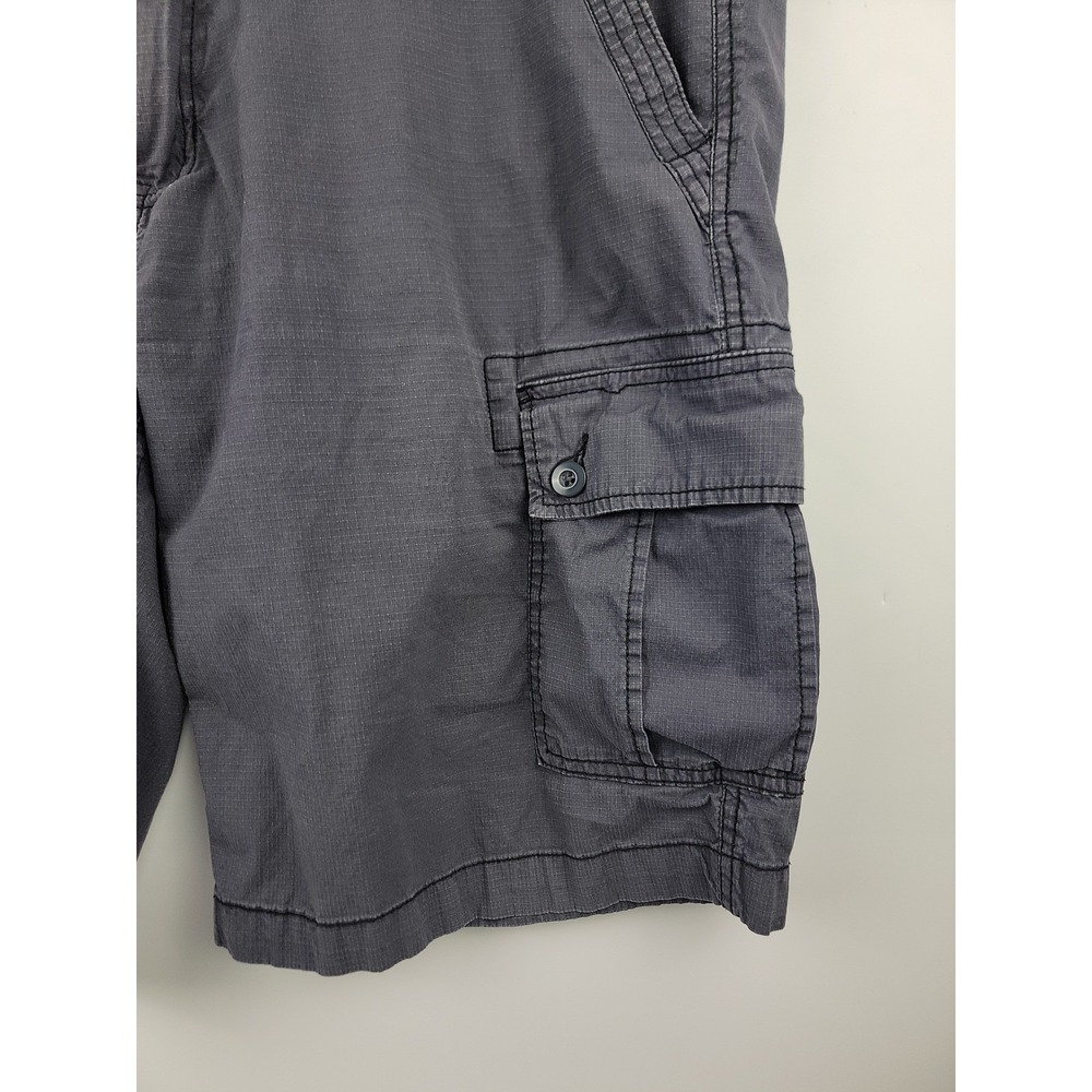 Wear First Mens Gray Cargo Shorts Size 38 Flat Front Utility Pockets Belt Loops - Picture 6 of 12